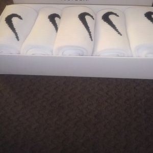White Nike Socks